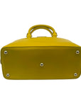 Salvatore Ferragamo Yellow Saffiano Leather Darina