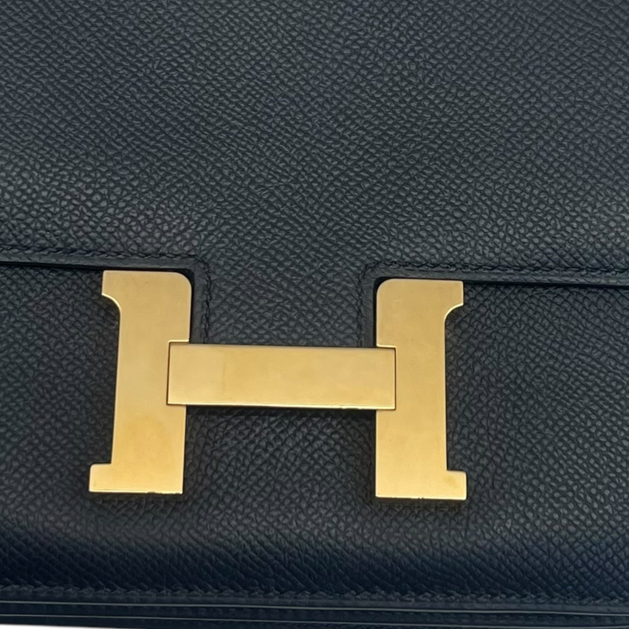 Hermes Miroir Black Epsom Constance III Mini Bag