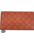 Gucci Continental Wallet in Orange Leather