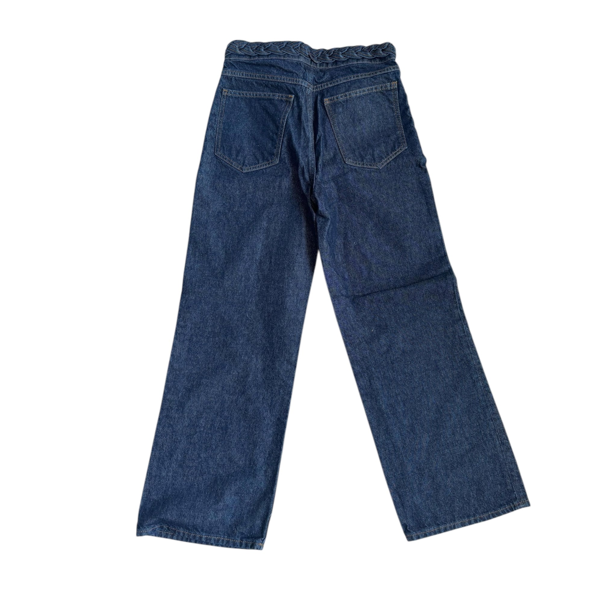 Sandro Louise Braide Jeans in Blue Denim