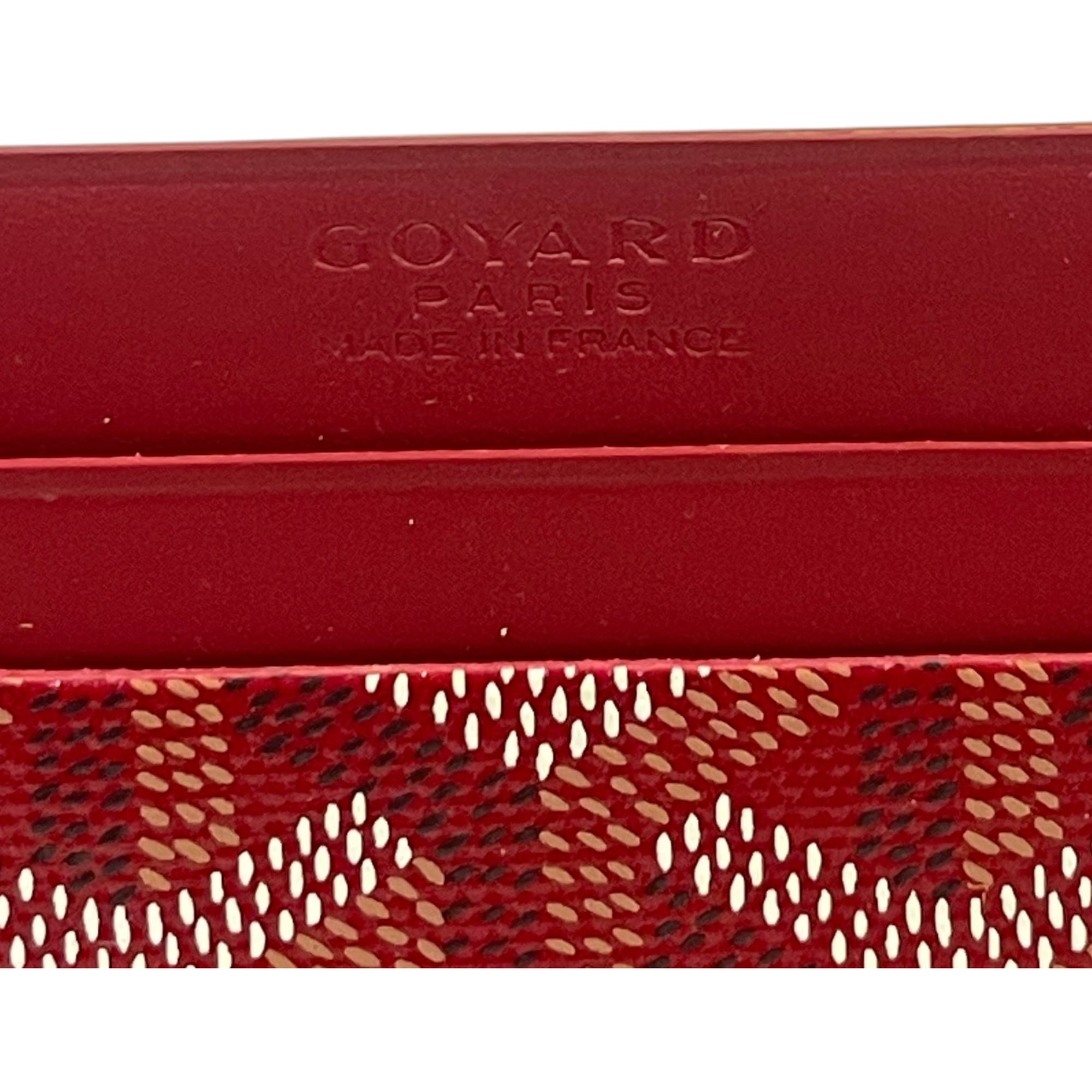 Goyard Red Goyardine Coated Canvas and Leather Saint Sulpice Card Holder