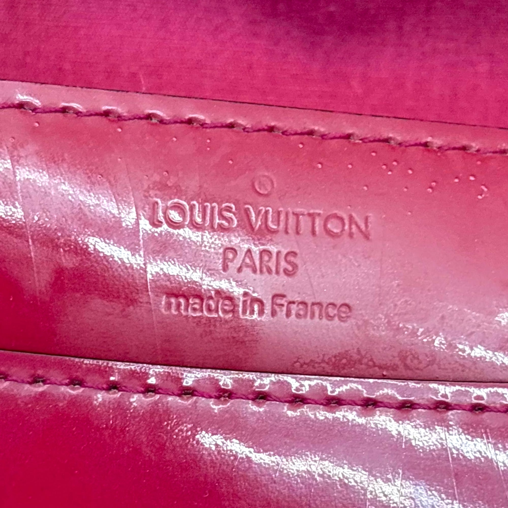 Louis Vuitton Patent Leather Louise MM Clutch