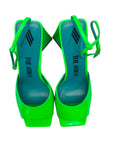 The Attico Neon Leather Sandals EU 39