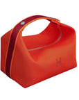 Hermes Orange Canvas Bride-a-Brac PM Hand Bag Pouch