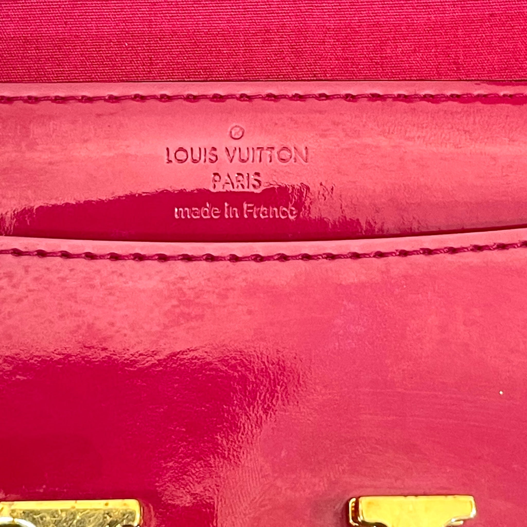 Louis Vuitton Patent Leather Louise MM Clutch