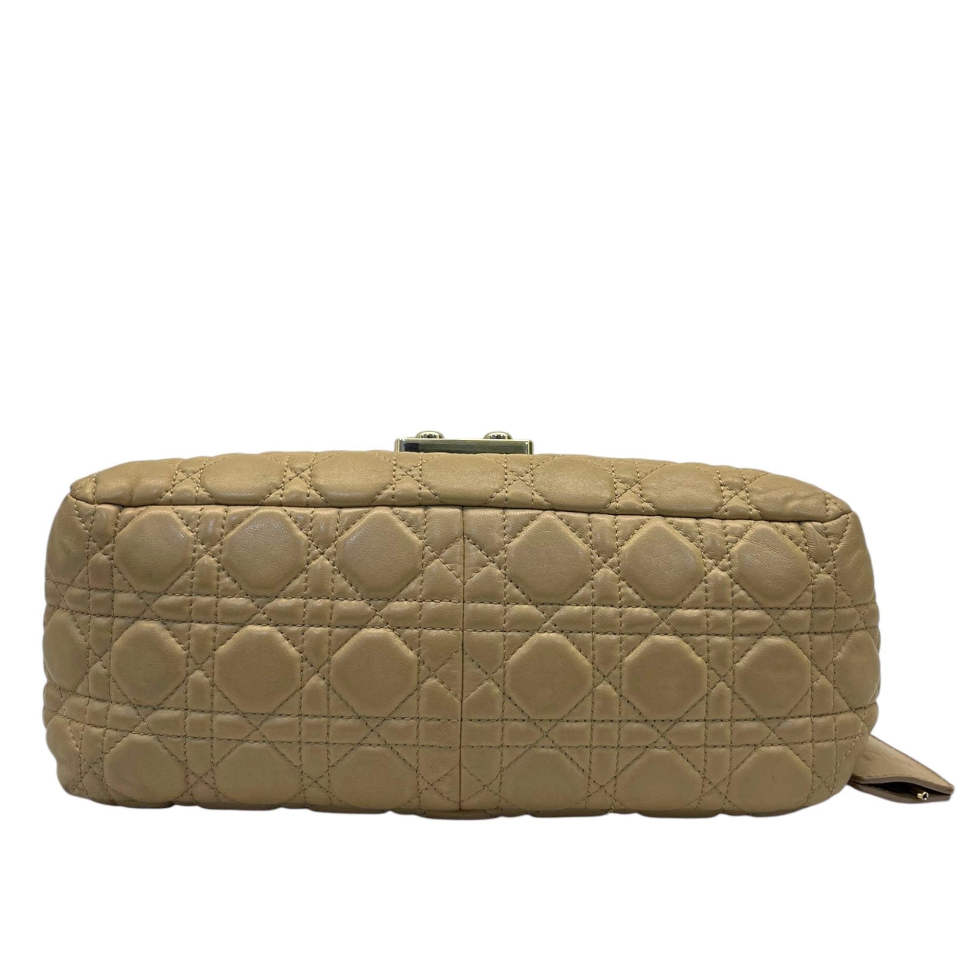 Dior Beige Quilted Leather Large Miss Dior Flap Bag