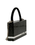 Karl Lagerfeld Gorse Glitter Box Top Handle Bag