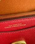 Coach Tabby Red Leather Shoulder Bag