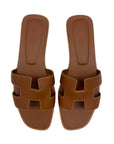 Hermes Oran Leather Sandals EU 38.5