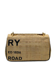 Burberry Lola Raffia Horseferry Shoulder Bag