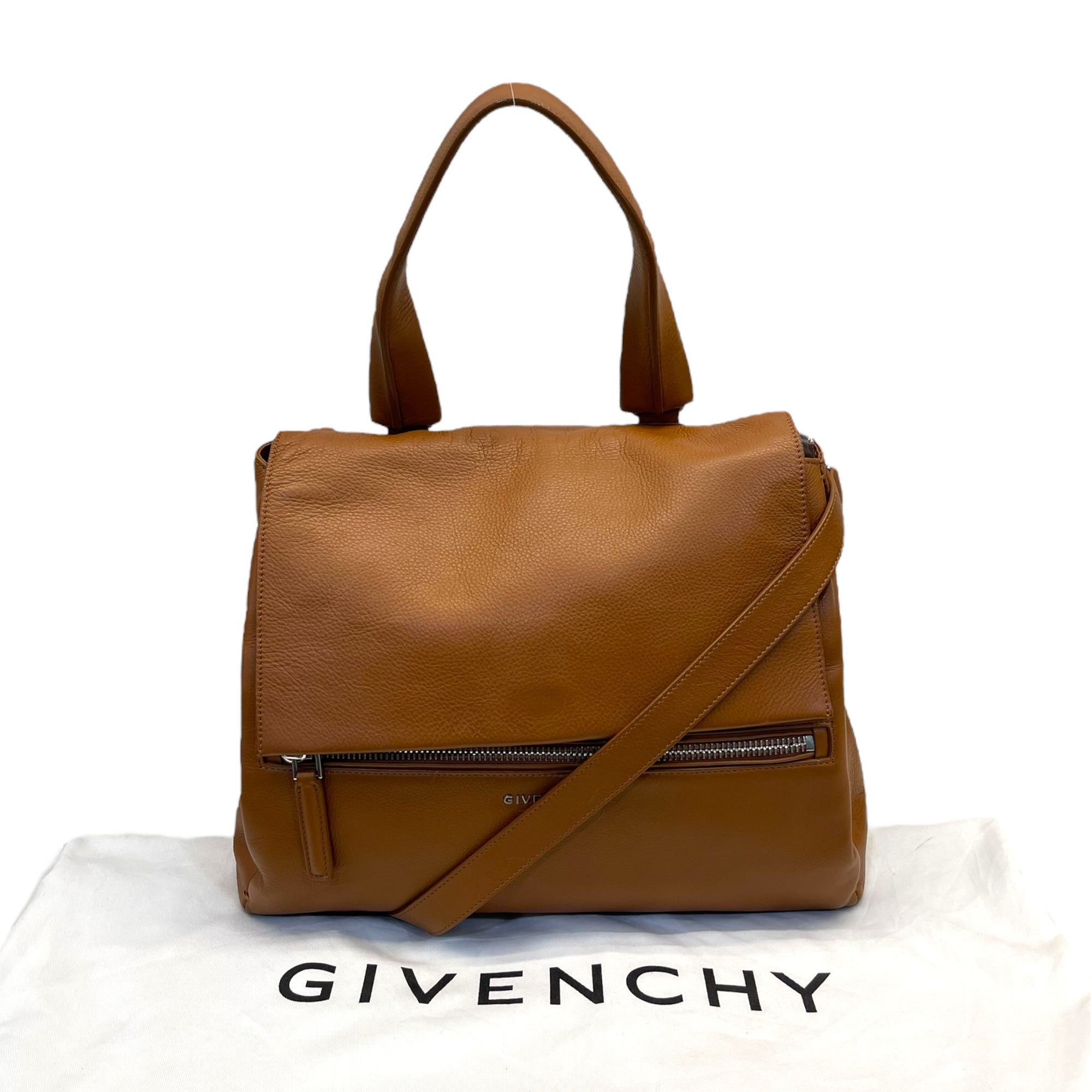 Givenchy Brown Leather Pandora Pure Medium Bag