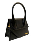 Jacquemus Black Leather Grand Le Chiquito Top Handle Bag