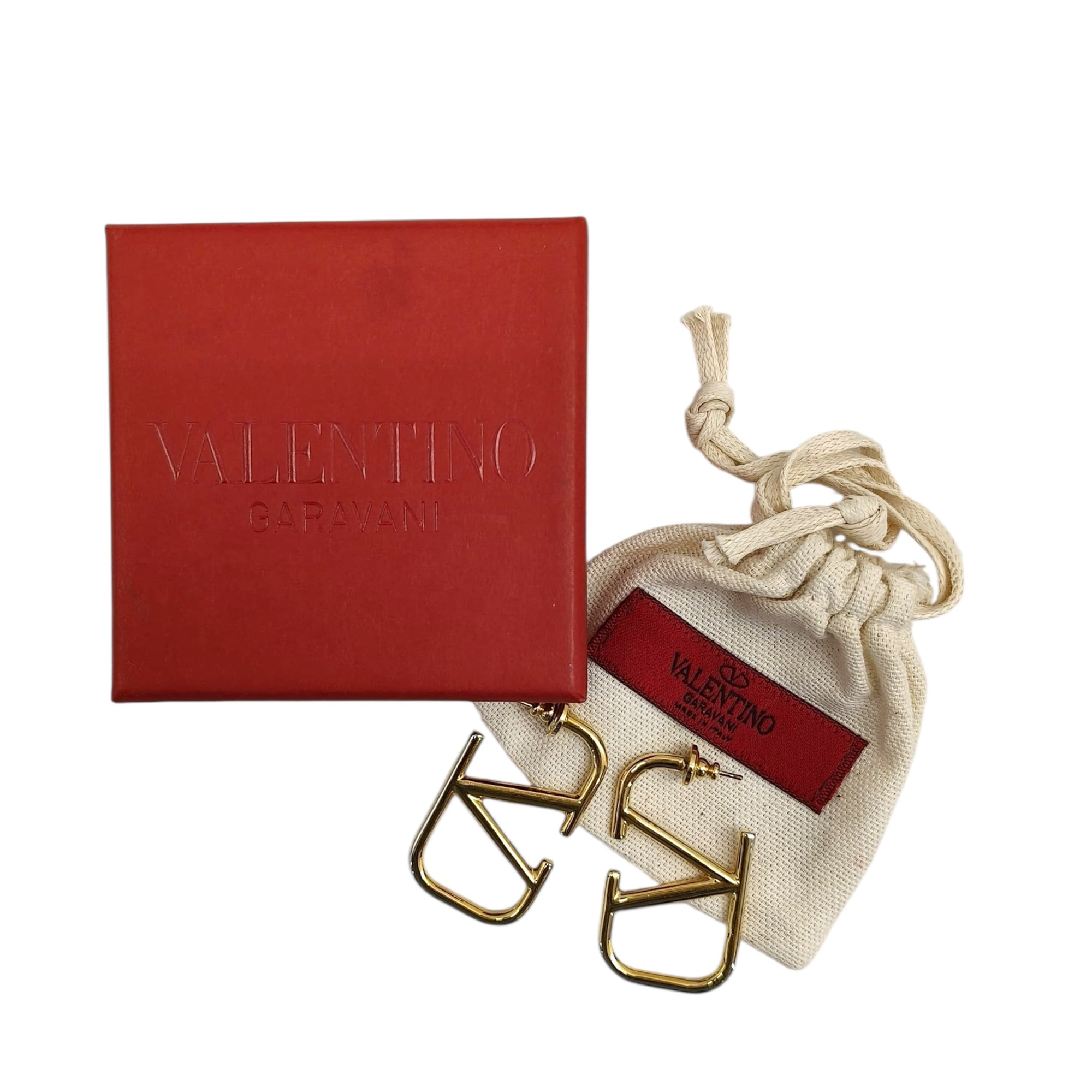 Valentino Garavani Vlogo Signature Metal Earrings