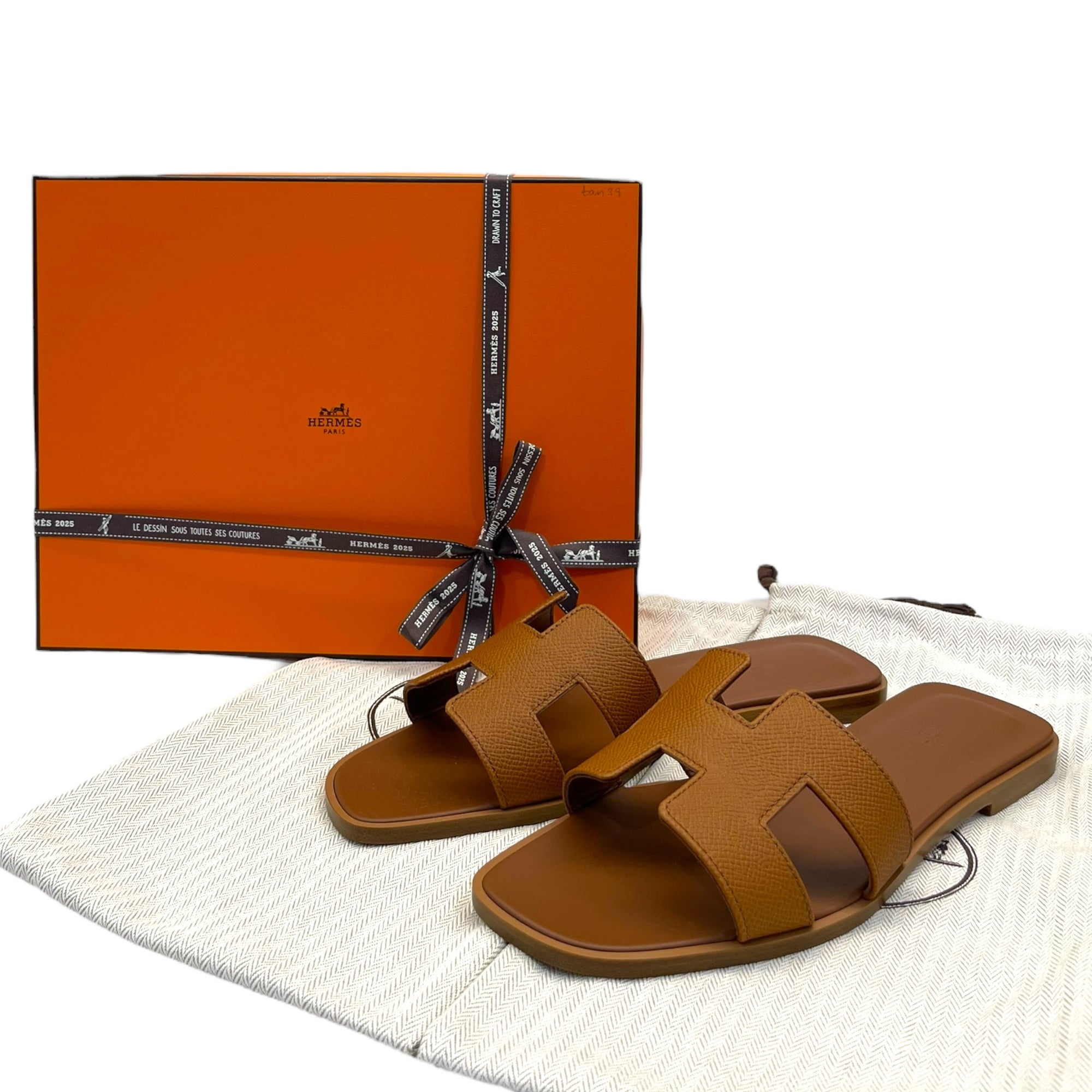 Hermes Orans Brown EU 39
