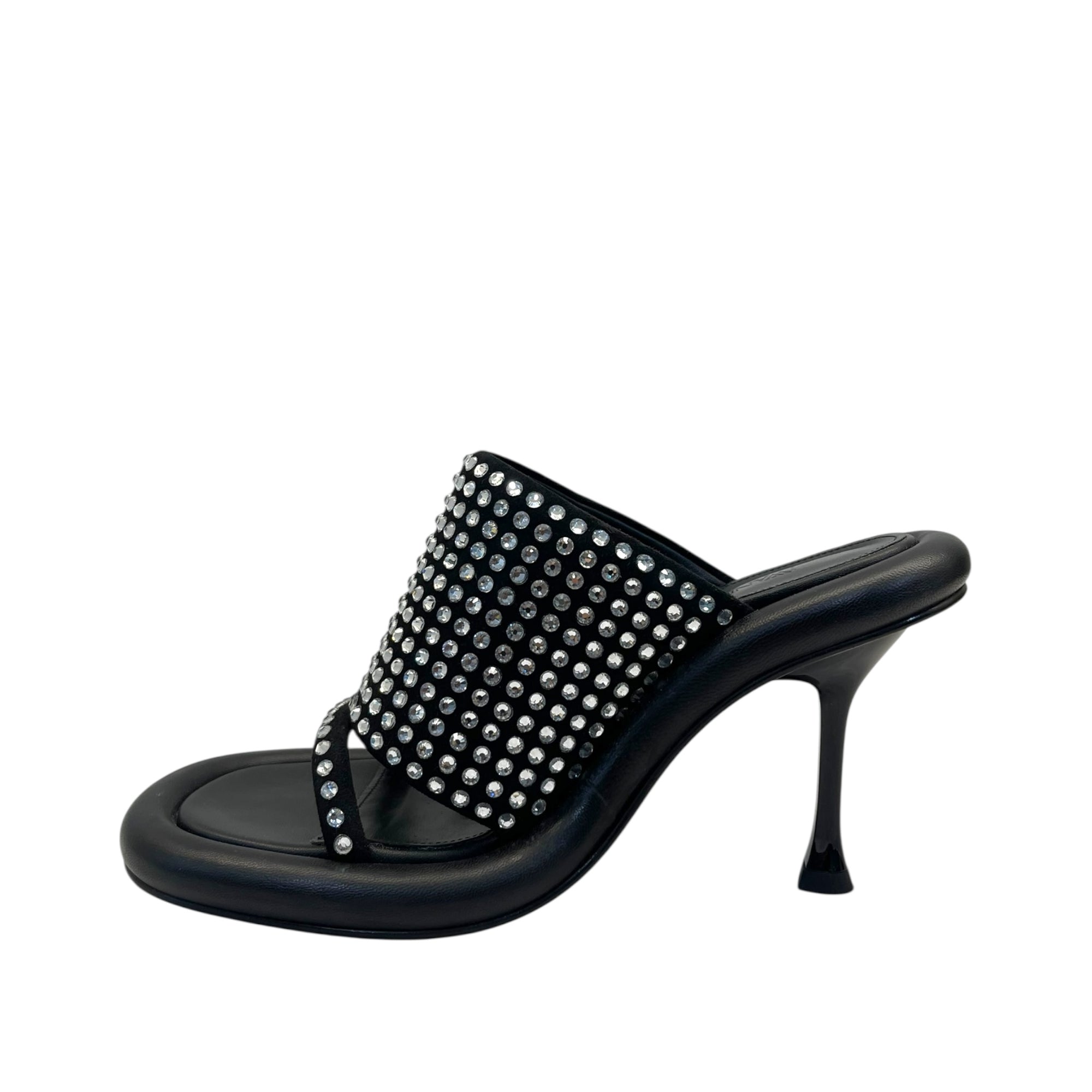 JW ANDERSON BLACK SLIP ON HEELS EU 39