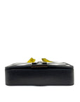 Off-White Binder Clip Diag Black/ White/ Yellow Leather Crossbody Bag