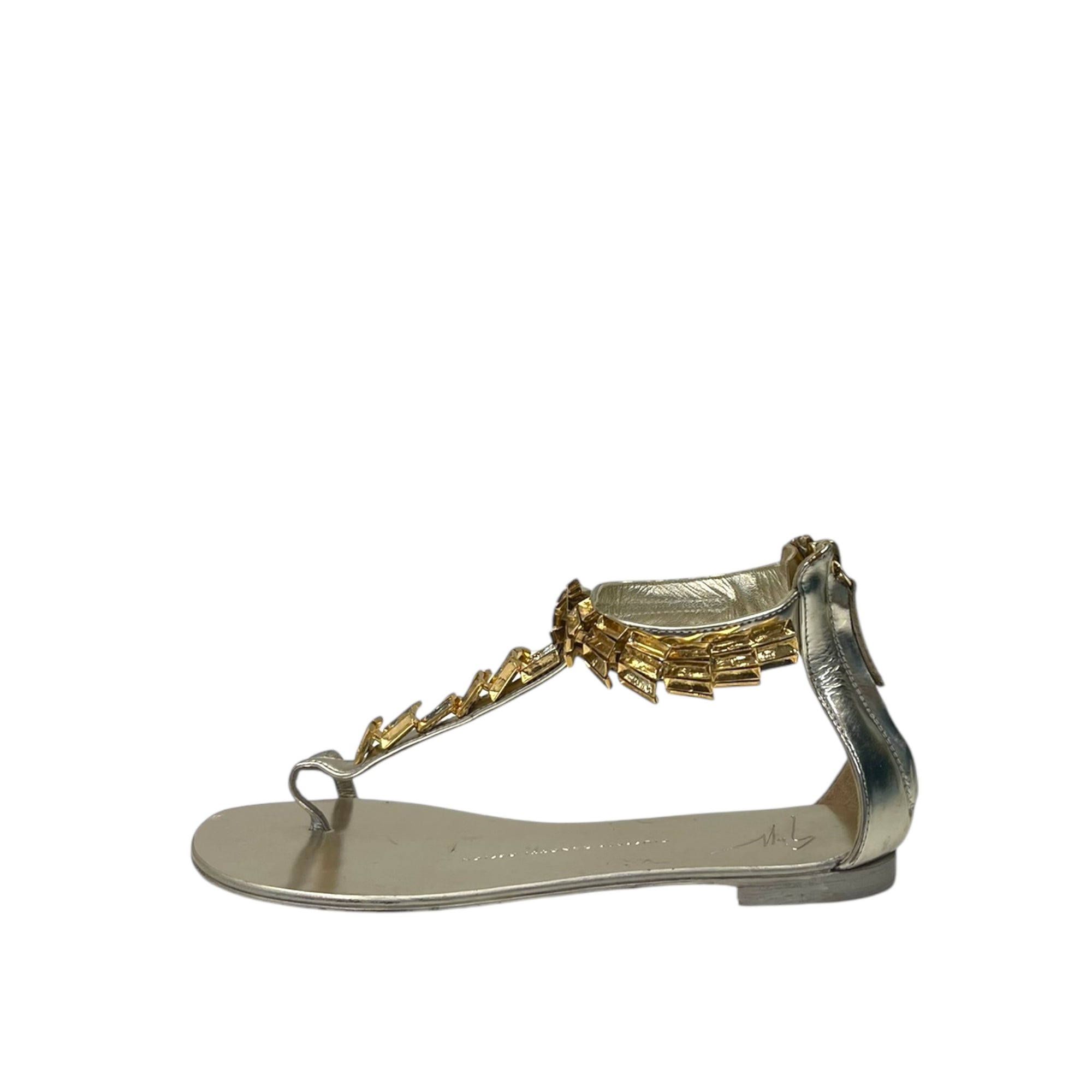 Giuseppe Zanotti Patent Leather Sandal EU 37