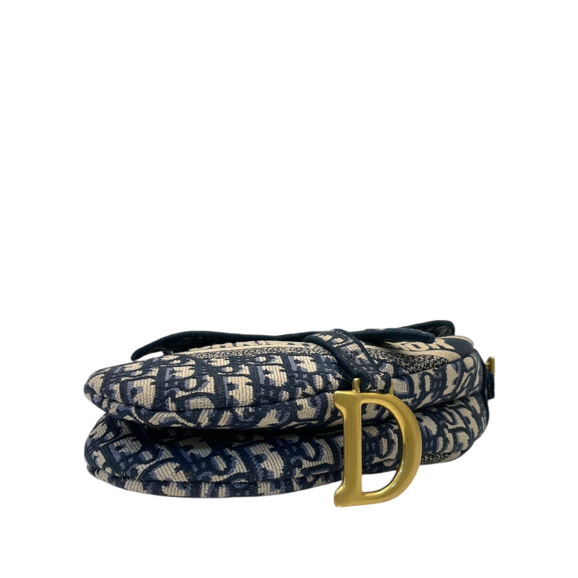 Christian Dior Saddle Bag Dior Oblique Embroidery