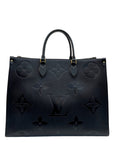Louis Vuitton Black Monogram Empreinte Leather OnTheGo GM Tote Bag