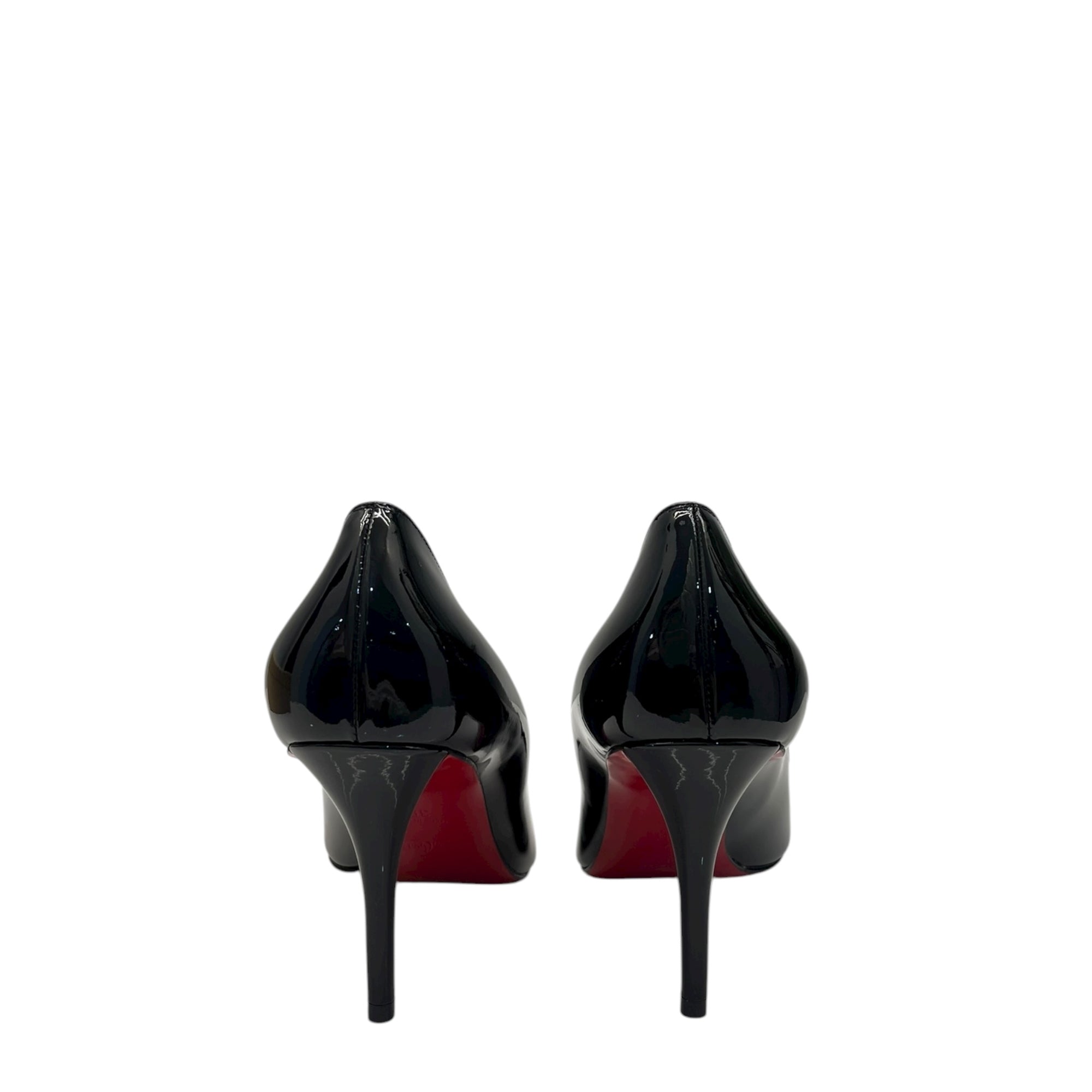 Christan Louboutin Miss Z 80mm Pumps - Patent Calf Leather - Black - Women EU 39