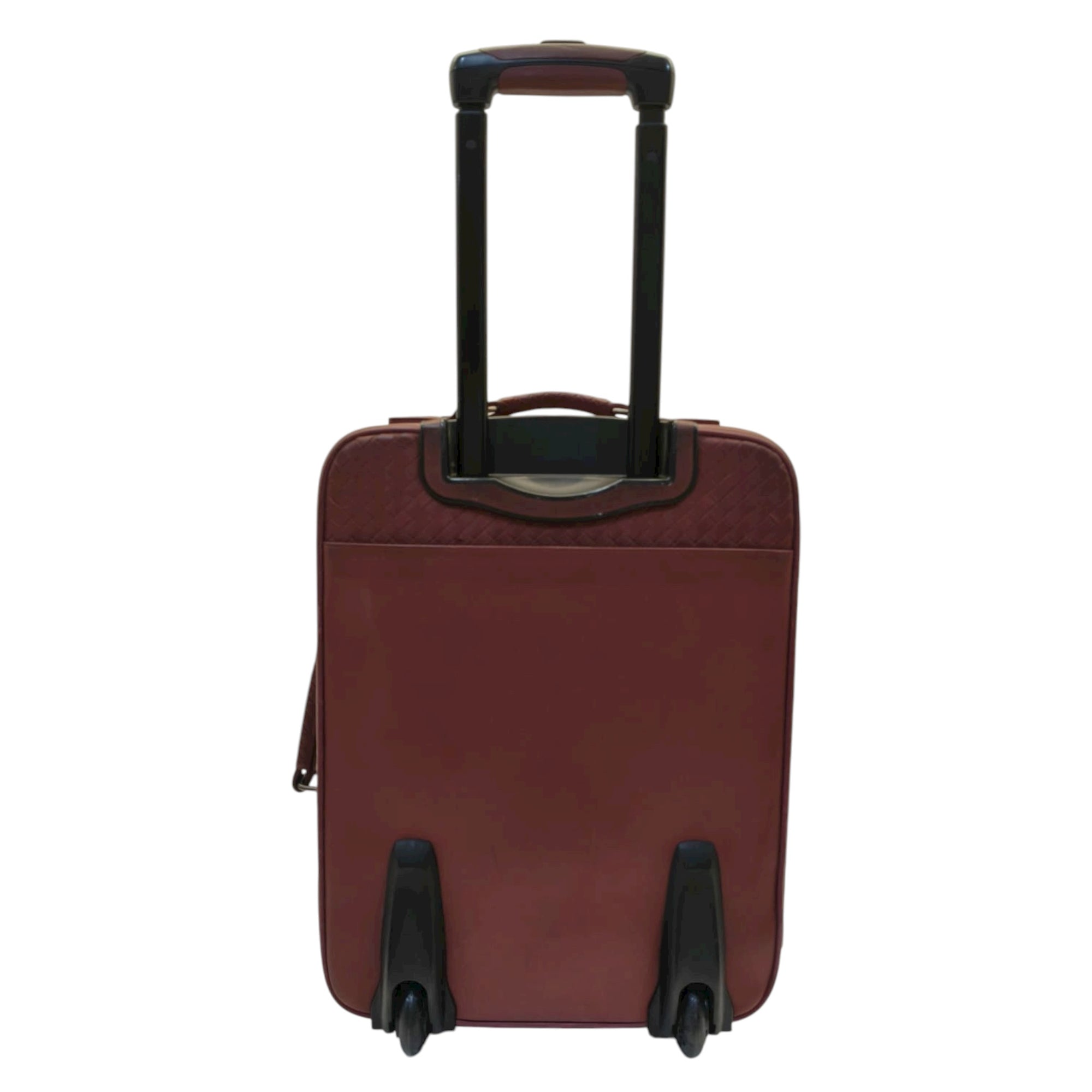 Bottega Veneta Trolley VN Leather Suitcase Red