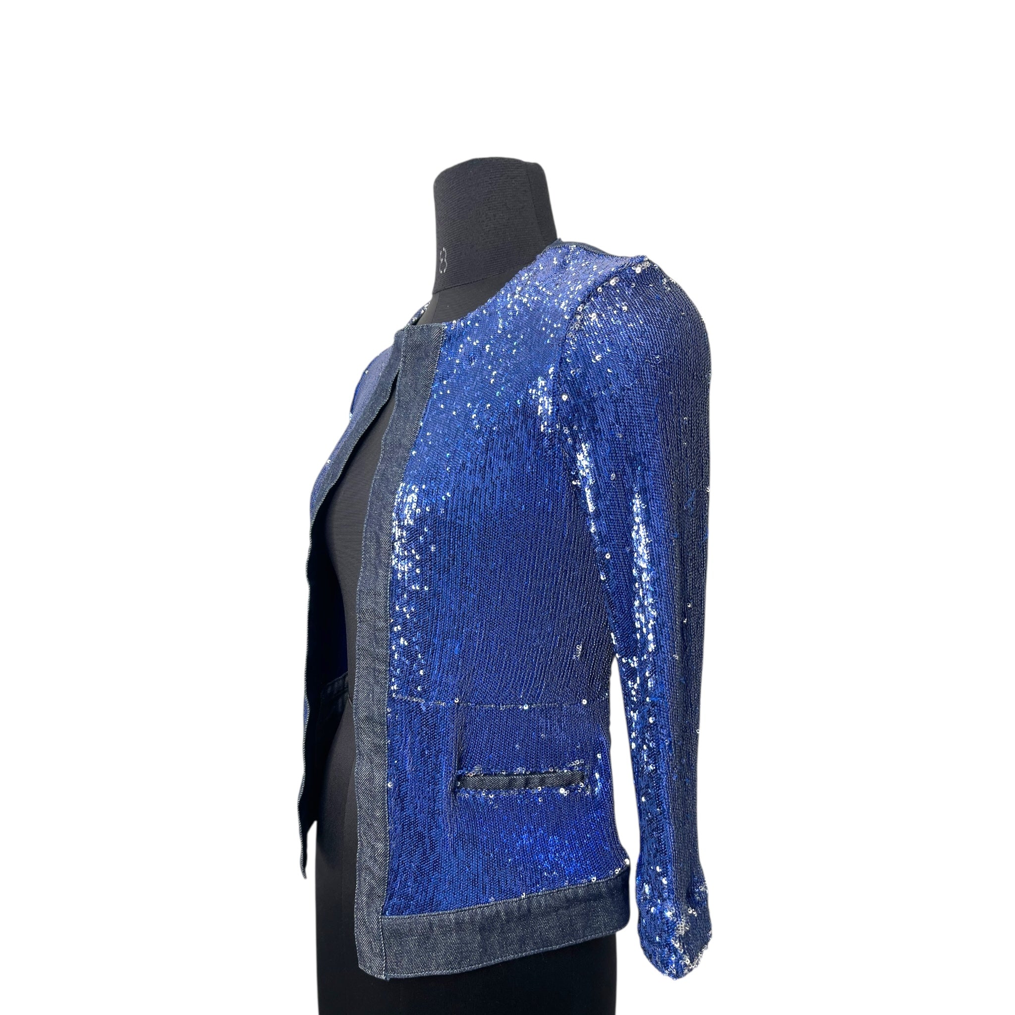 PINKO Jacket in Dark Blue Denim Size S