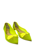 Christian Louboutin Neon Green Mesh Flats EU 38