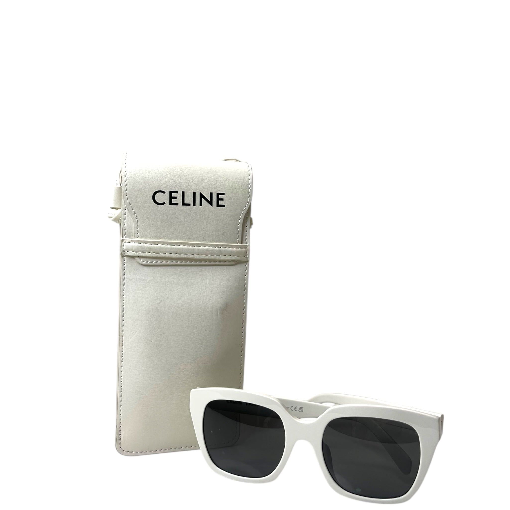 Celine White Square Sunglasses