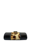 Jimmy Choo Ganache Natural Leopard Print Pony Clutch Bag