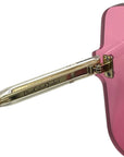 Dior Pink Frameless Square Metal Sunglasses