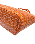 Goyard Orange Goyardine Coated Canvas St. Louis PM Tote