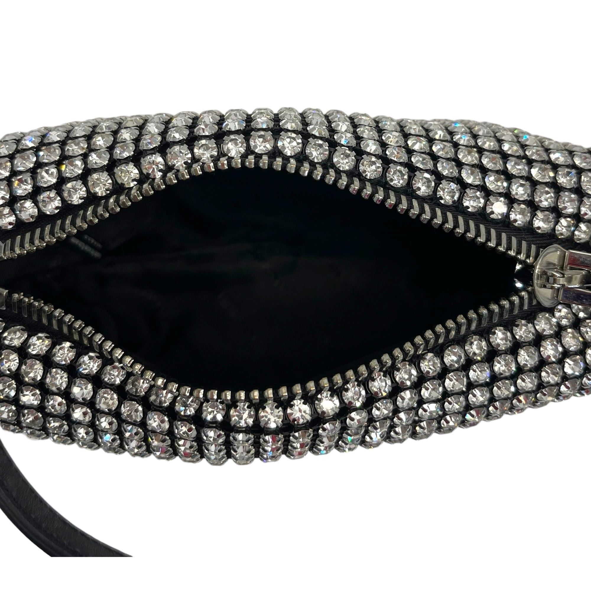 Alexander Wang Heiress Pouch In Crystal Mesh Medium