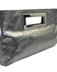 MICHAEL Michael Kors Python Embossed Leather Berkley Clutch