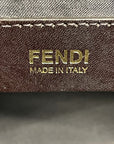 Fendi Tobacco/Purple Zucca Canvas and Suede Medium Chef De Jour Bag