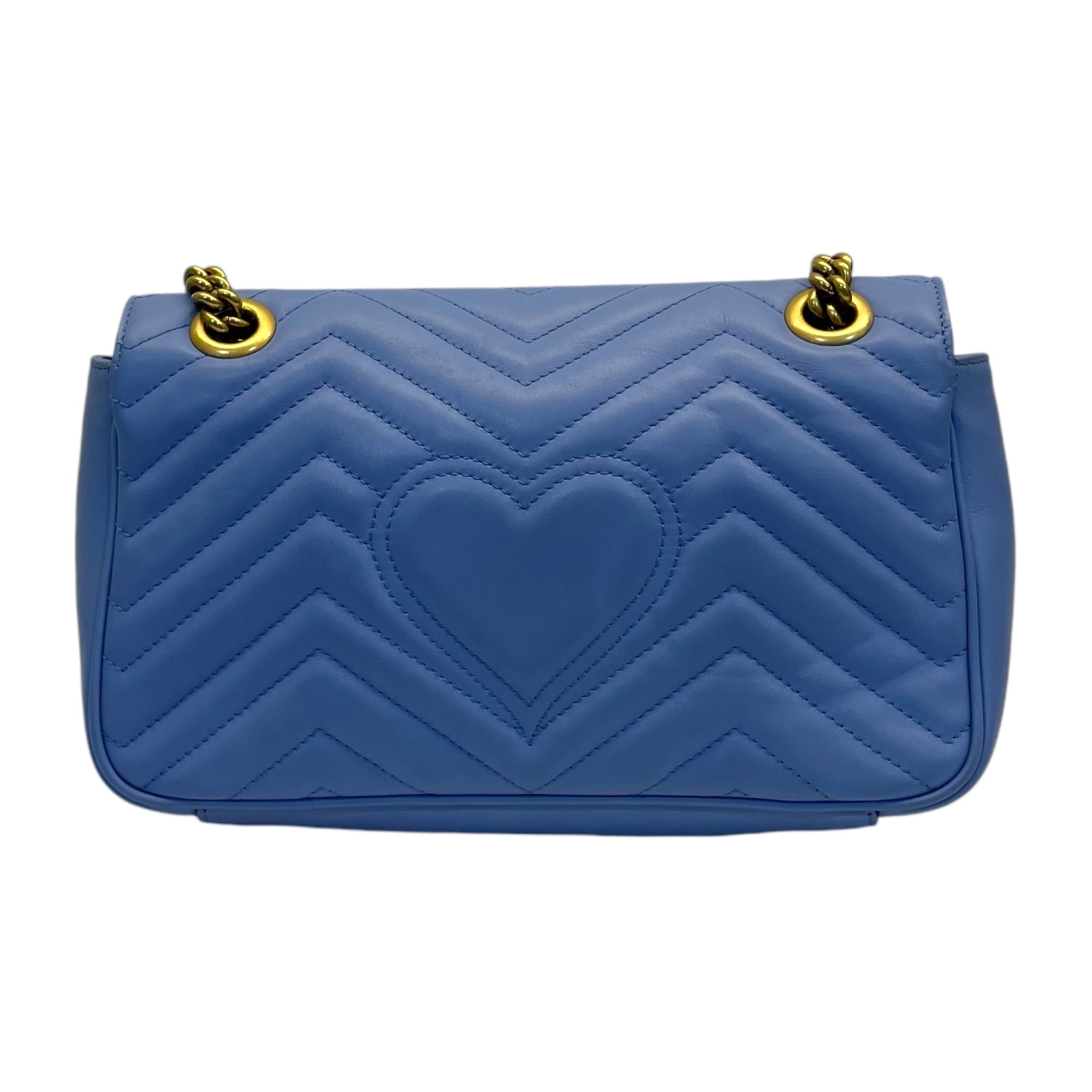 Gucci Leather GG Marmont Matelasse Shoulder Bag