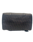 Fendi Noccino Zucchino Spalmati Coated Canvas Forever Bauletto Boston Bag