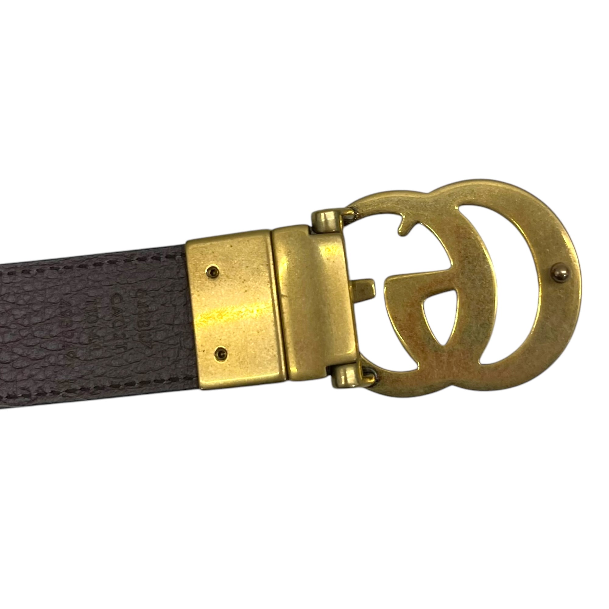 Gucci Reversible Gold Buckle Belt 110cm
