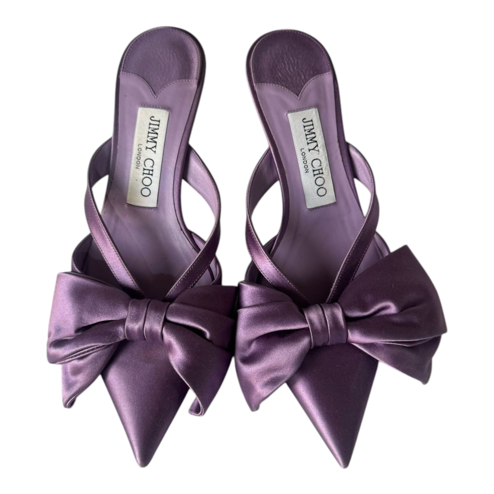 Jimmy Choo Flaca 50 Kitten Heeled Mules EU 35