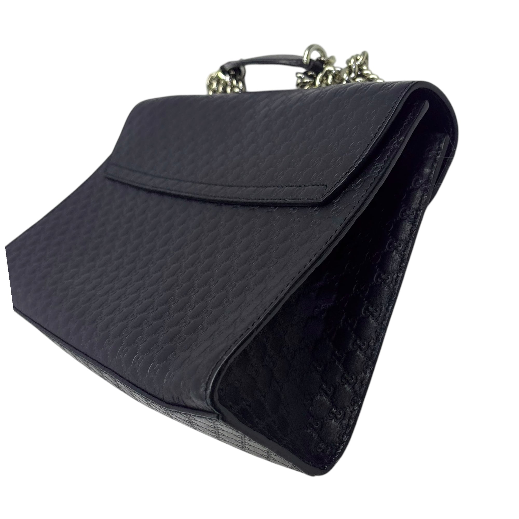 Gucci Emily Black Guccissima Leather Shoulder Bag