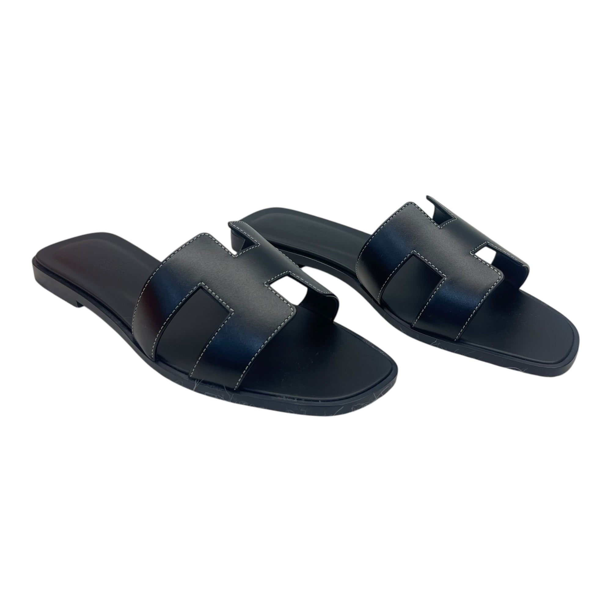 Hermes Orans in Black 39 EU