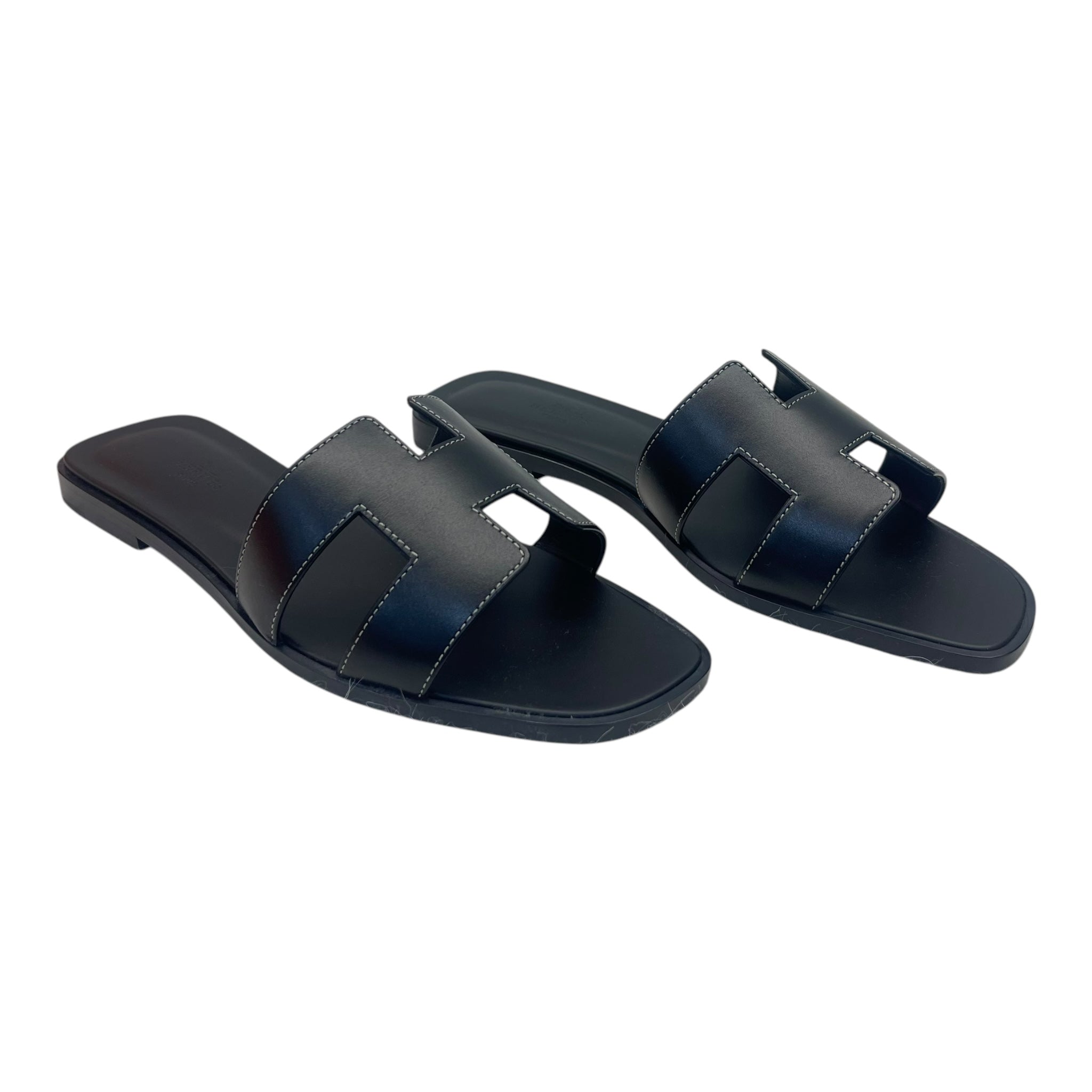 Hermes Orans in Black 39 EU