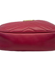 Gucci GG Marmont Leather Handbag in Red