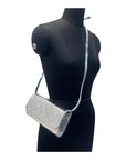 Louis Vuitton Silver Pochette Twin Patent Leather