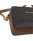 Michael Kors Jet Set Brown Logo Crossbody Bag