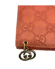 Gucci Continental Wallet in Orange Leather