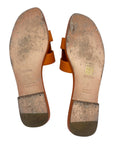 Hermès Orange Oran Sandals EU 38