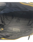 Zac Posen Black Leather Eartha Double Handle Satchel