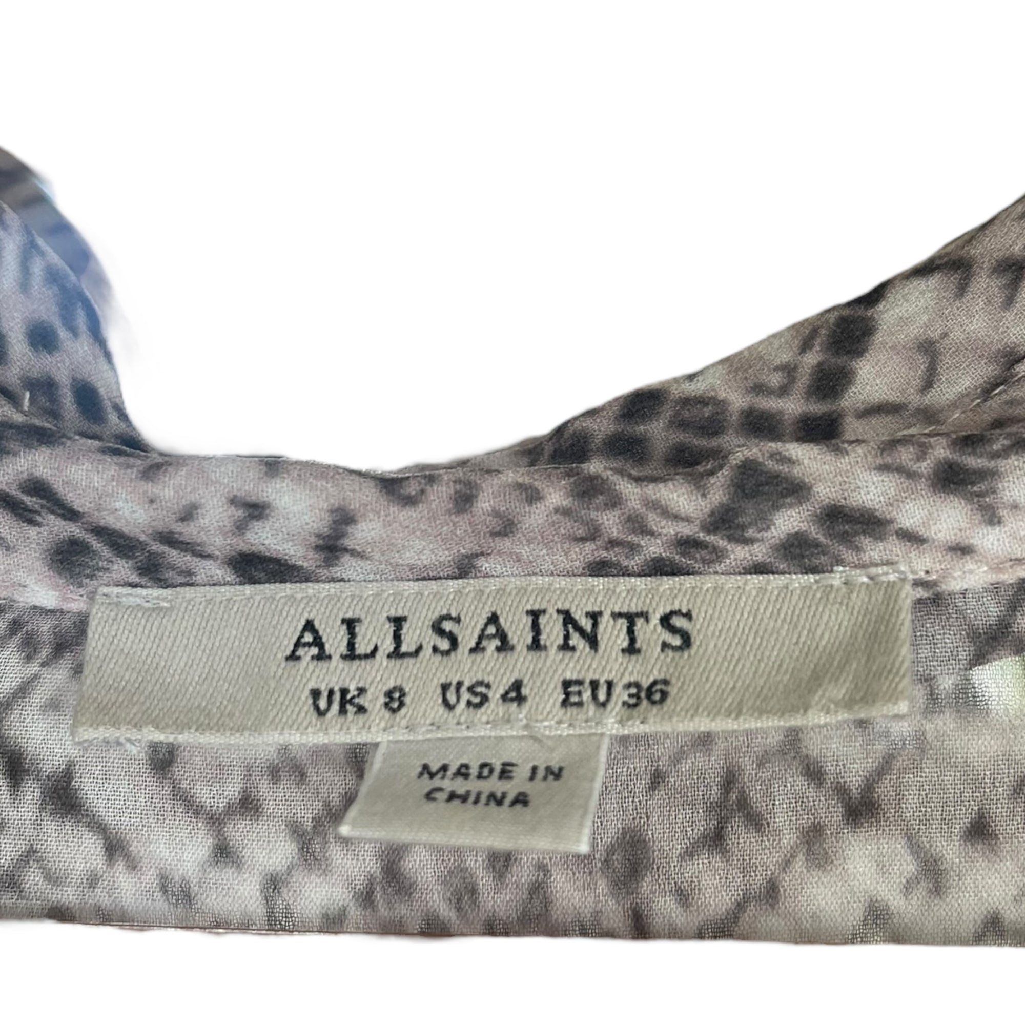 All Saints Snake Print Midi Dress