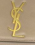 Saint Laurent Beige Leather Kate Shoulder Bag
