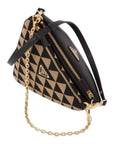 Prada Triangle Mini Jacquard Bag